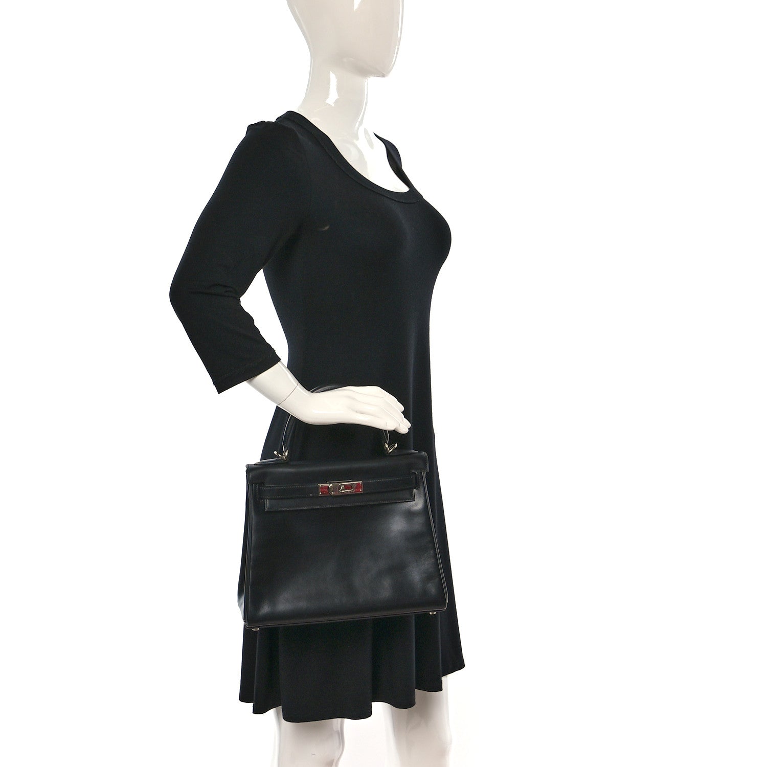 Hermes Box Kelly Retourne 28 Black 2 of 11