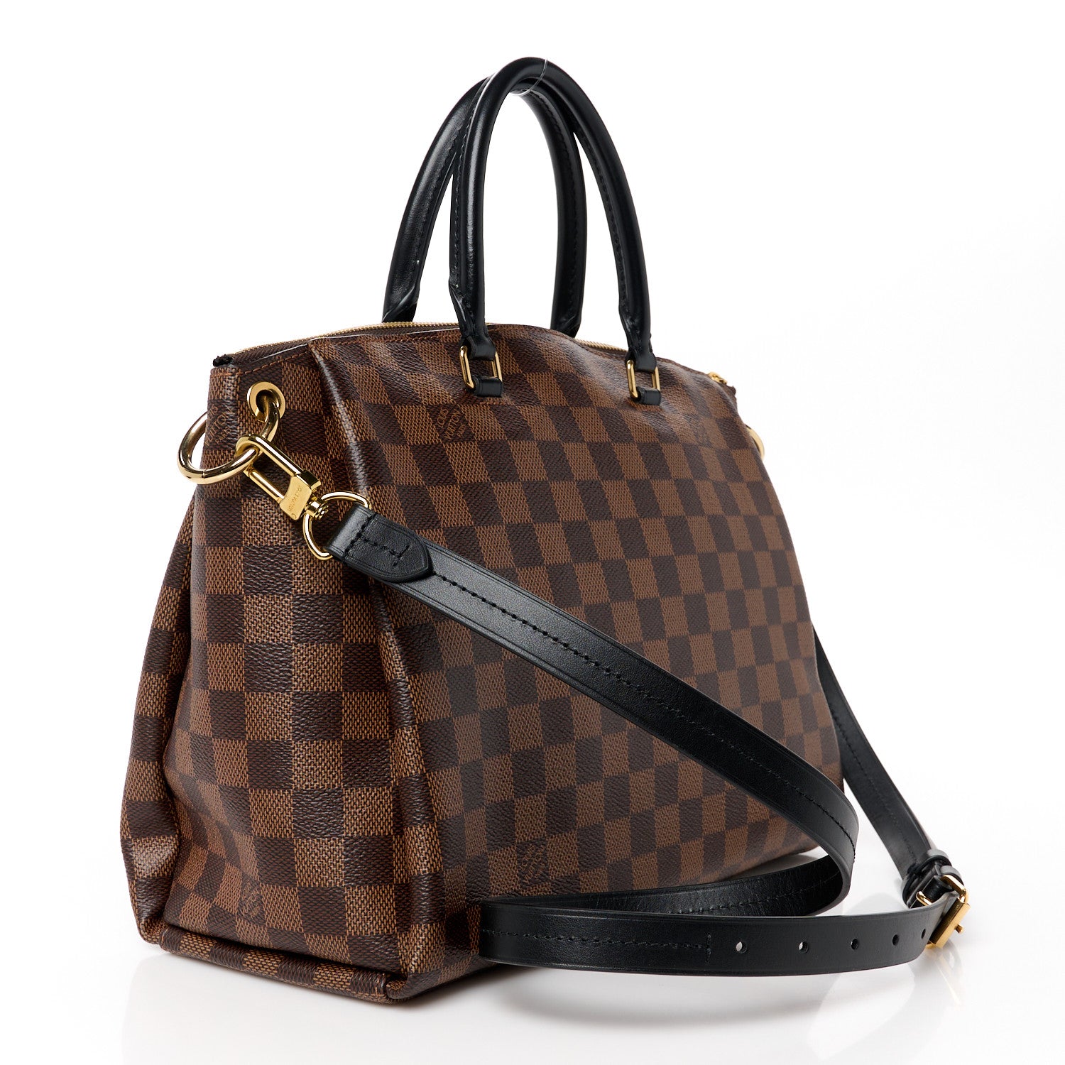Louis Vuitton Damier Ebene Odeon Tote MM Black 3 of 9