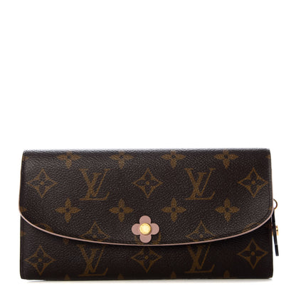Louis Vuitton Monogram Bloom Flower Emilie Wallet 1 of 8