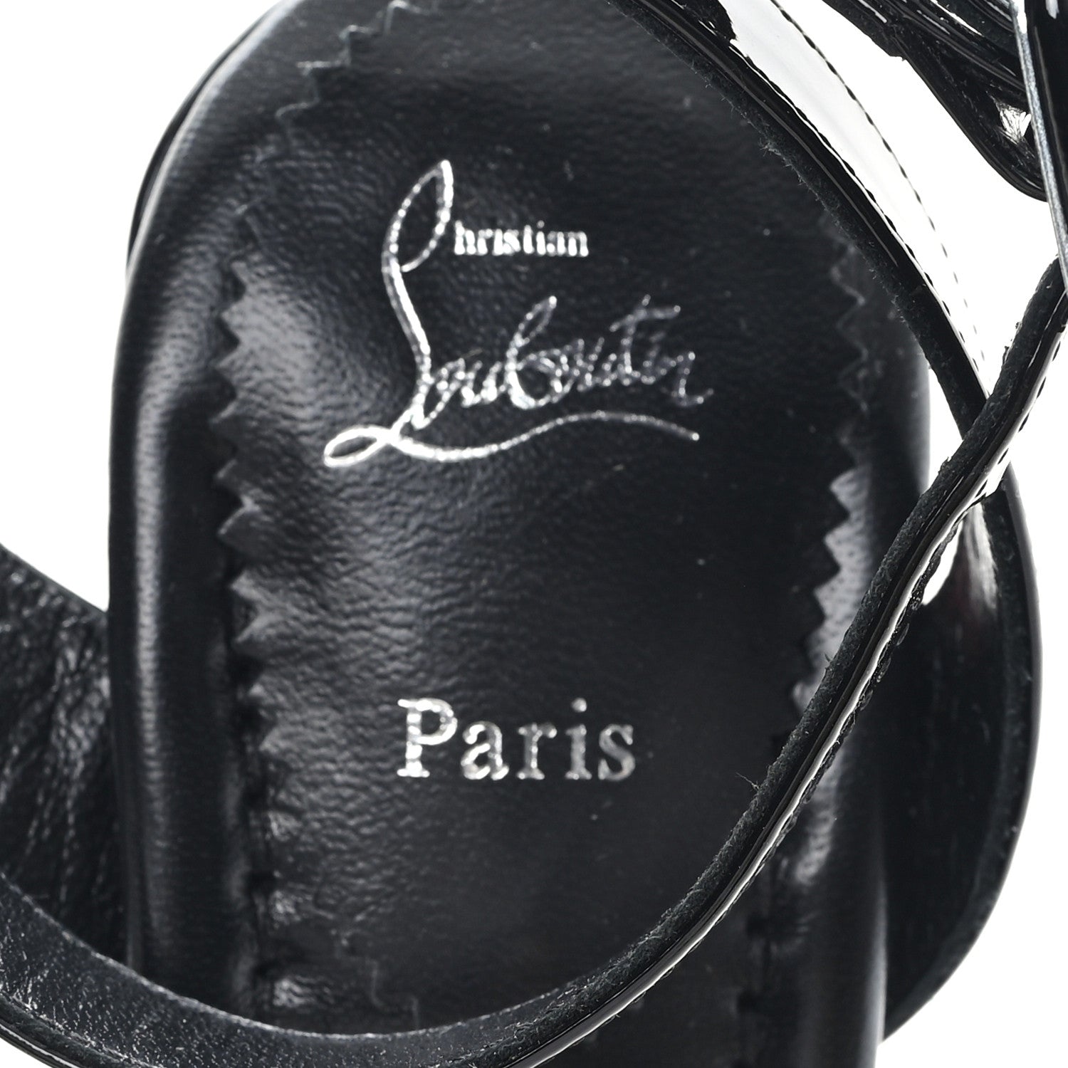 Christian Louboutin Patent Miss Sabina 85 Sandals 37.5 Black 8 of 9