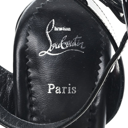Christian Louboutin Patent Miss Sabina 85 Sandals 37.5 Black 8 of 9