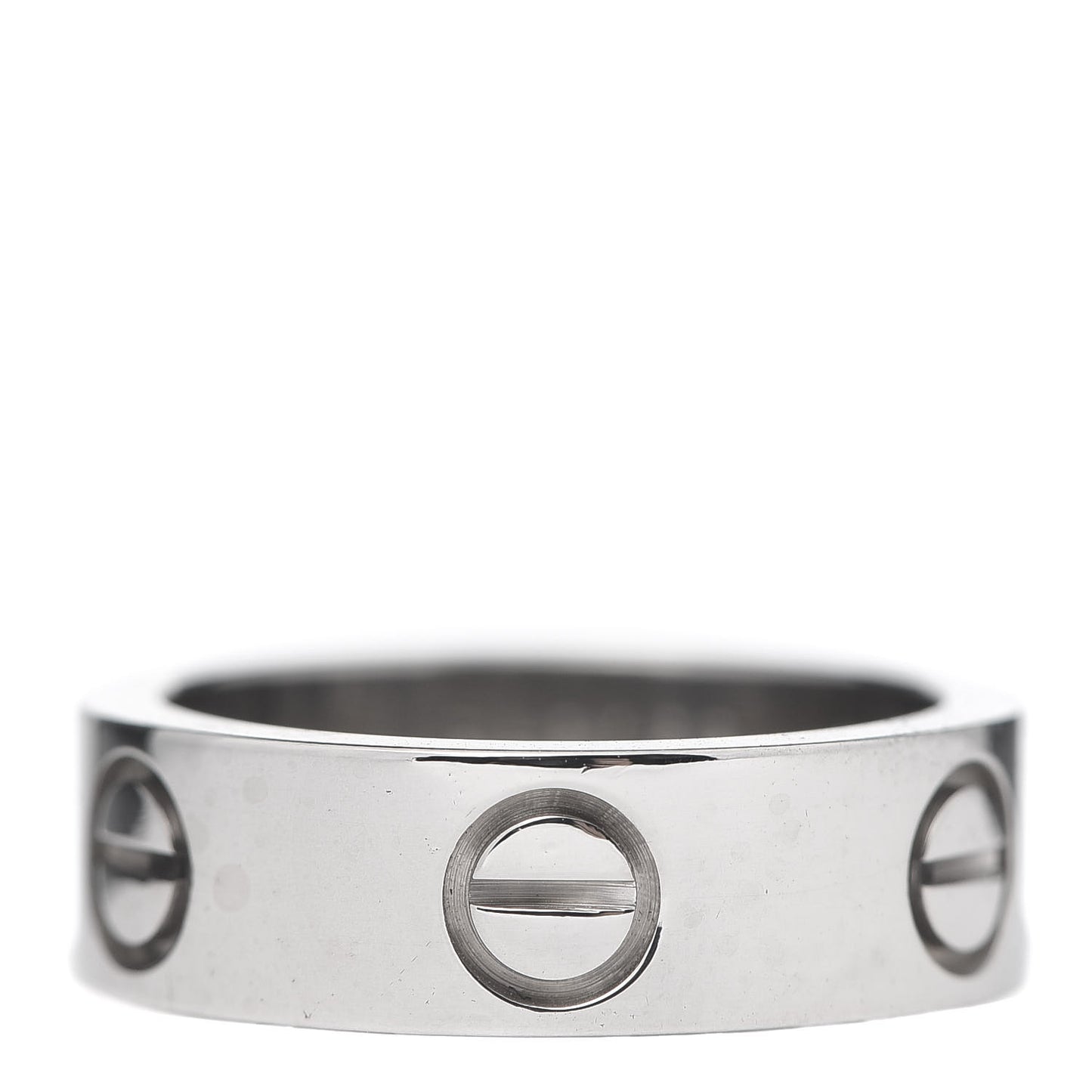 18K White Gold 5.5mm LOVE Ring 48 4.5