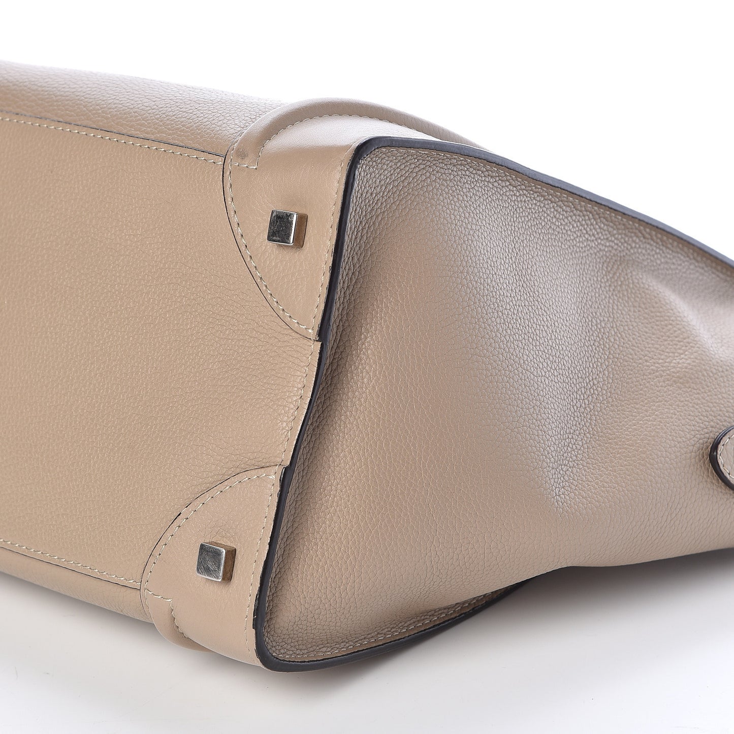 Drummed Calfskin Mini Luggage Dune