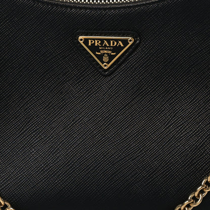 Prada Saffiano Lux Re-Edition 2005 Shoulder Bag Black 8 of 11