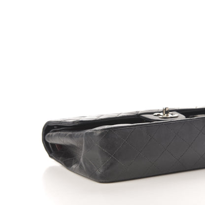 Chanel Lambskin Quilted Medium Double Flap Black 10 of 12