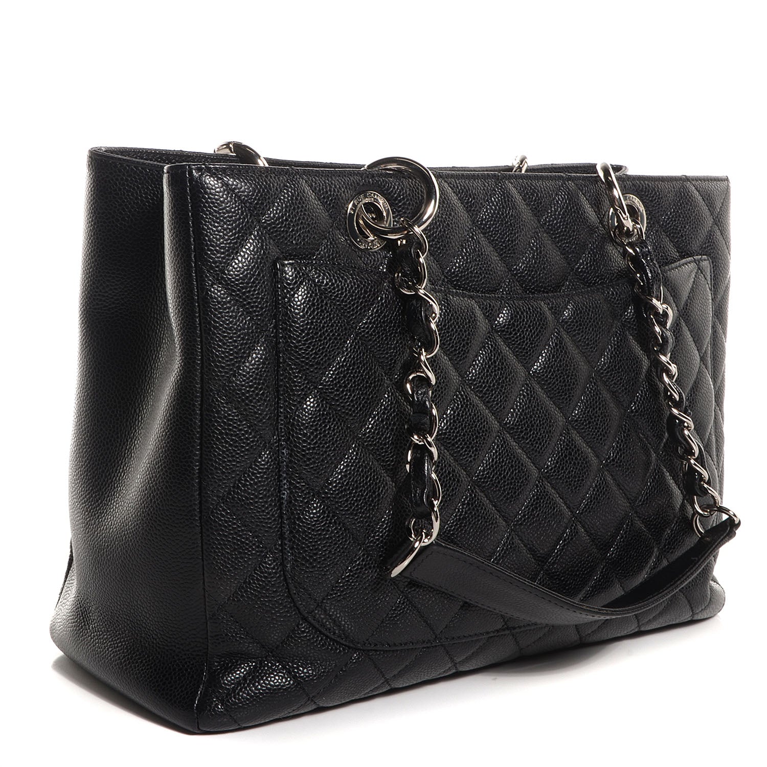 Chanel Caviar Grand Shopping Tote GST Black 3 of 7