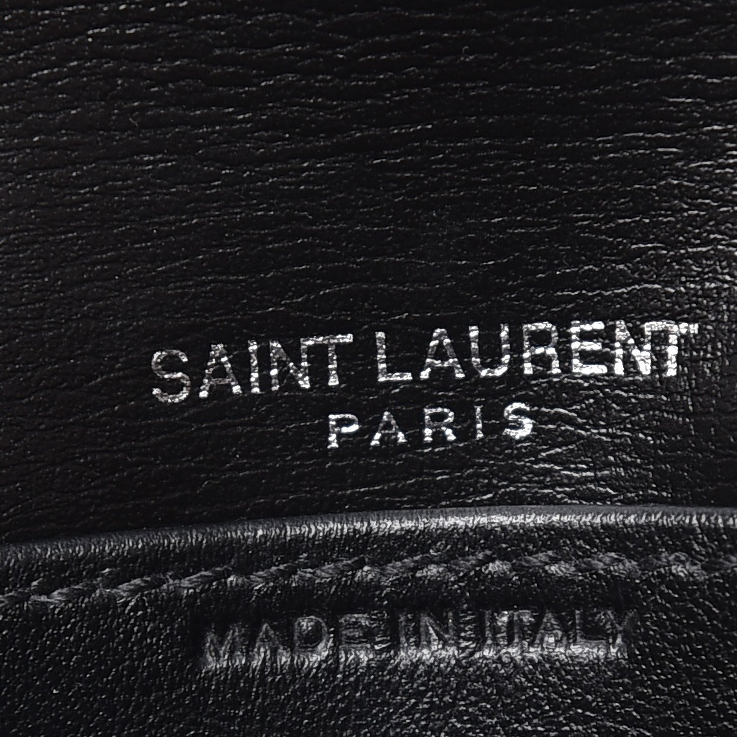 Calfskin Monogram Sunset Chain Wallet Black