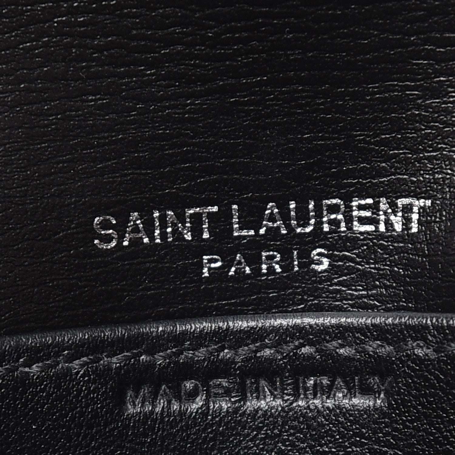 Saint Laurent Calfskin Monogram Sunset Chain Wallet Black 7 of 7