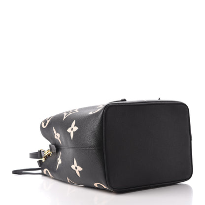 Louis Vuitton Empreinte Monogram Giant Neonoe MM Black Beige 4 of 9