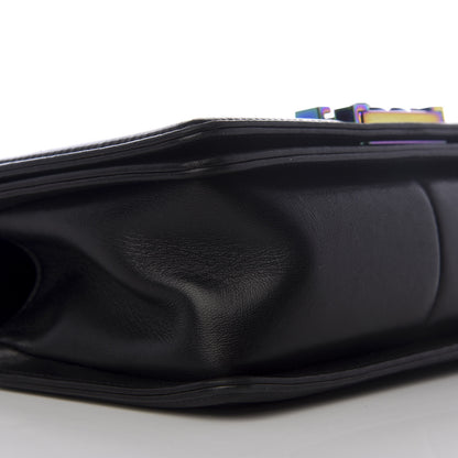 Chanel Lambskin LED Iridescent Metal Small Boy Flap Black Multicolor 5 of 9