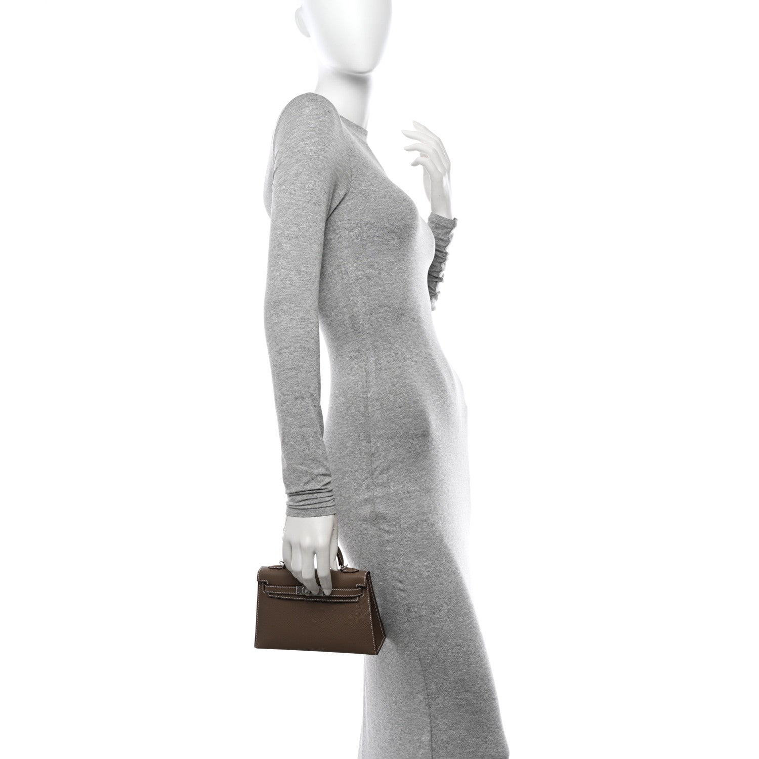 Hermes Epsom Mini Kelly Sellier 20 Etoupe 2 of 11
