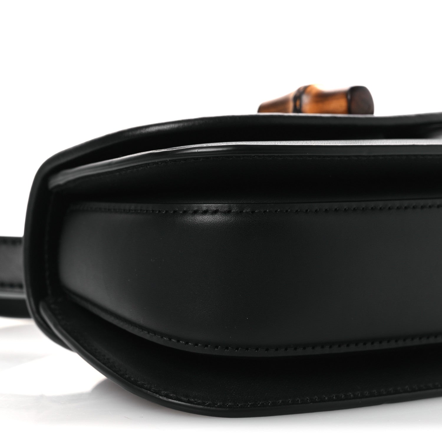 Gucci Calfskin Bamboo Mini 1947 Belt Bag 95 38  Black 8 of 10