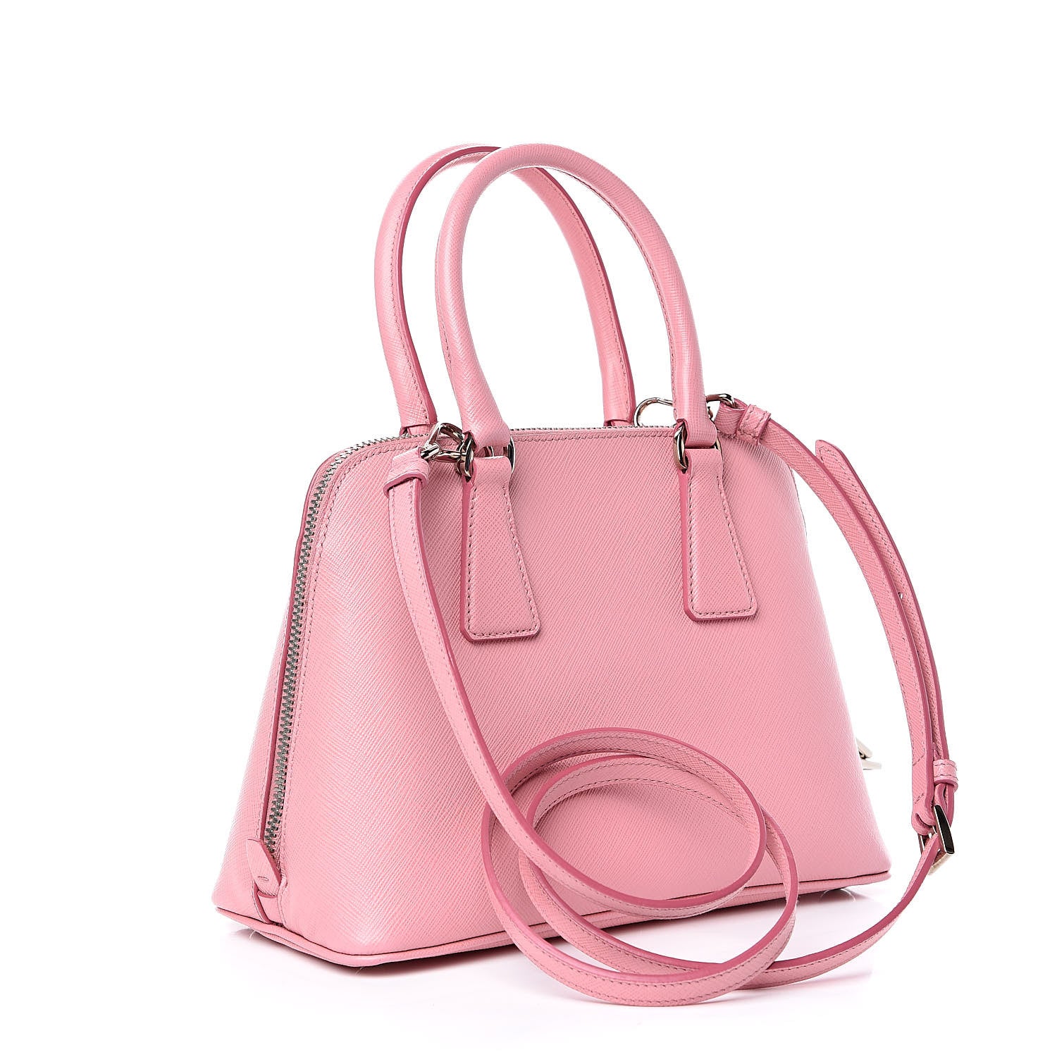 Prada Saffiano Lux Mini Promenade Tote Petalo 3 of 10