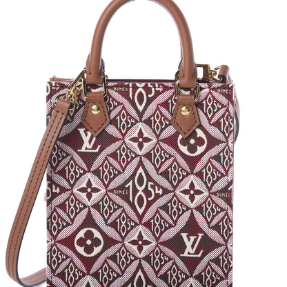 Louis Vuitton Jacquard Since 1854 Petit Sac Plat Bordeaux 8 of 10