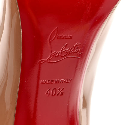 Christian Louboutin Patent Pigalle Follies 100 Pumps 40.5 Nude 6 of 7