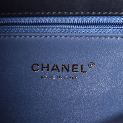 Chanel Caviar Quilted Medium CC Filigree Flap Navy Black 8 of 13