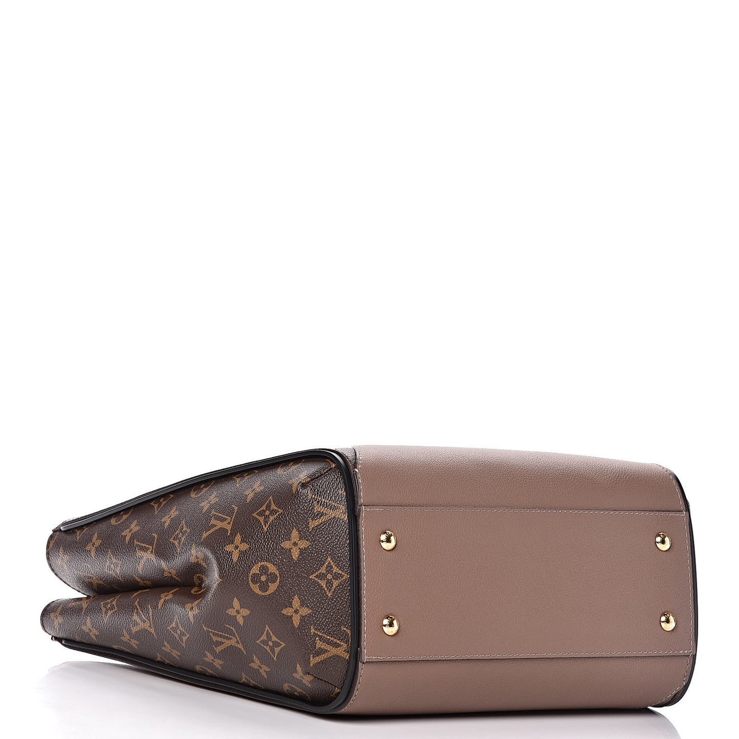 Calfskin Monogram Kimono Tote Taupe Glace