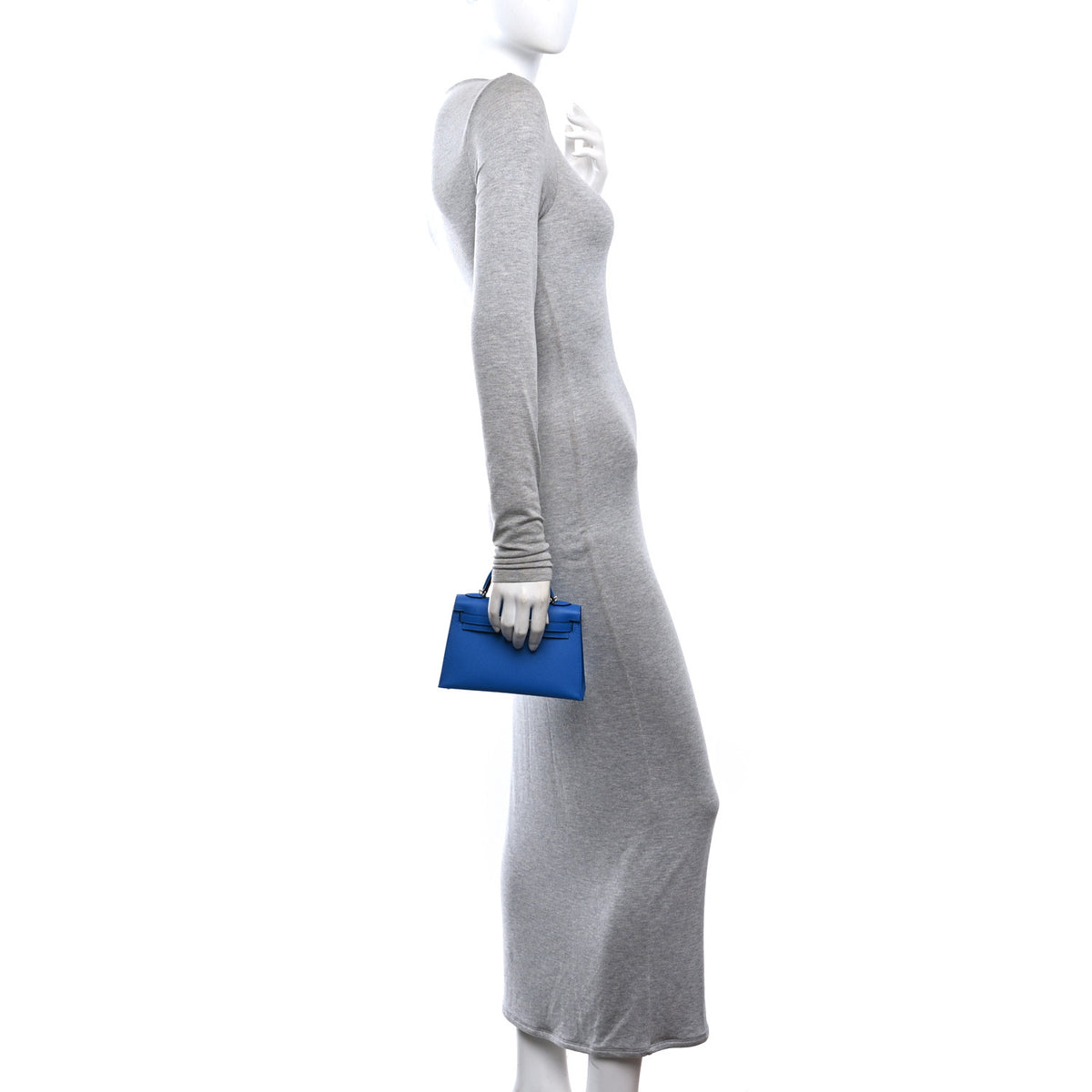 Hermes Epsom Mini Kelly Sellier 20 Bleu Zellige 2 of 10