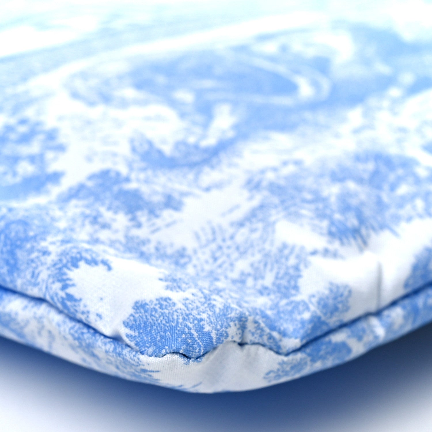 Christian Dior Reverse Technical Fabric Toile De Jouy Diortravel Zipped Pouch Fluorescent Blue 8 of 10