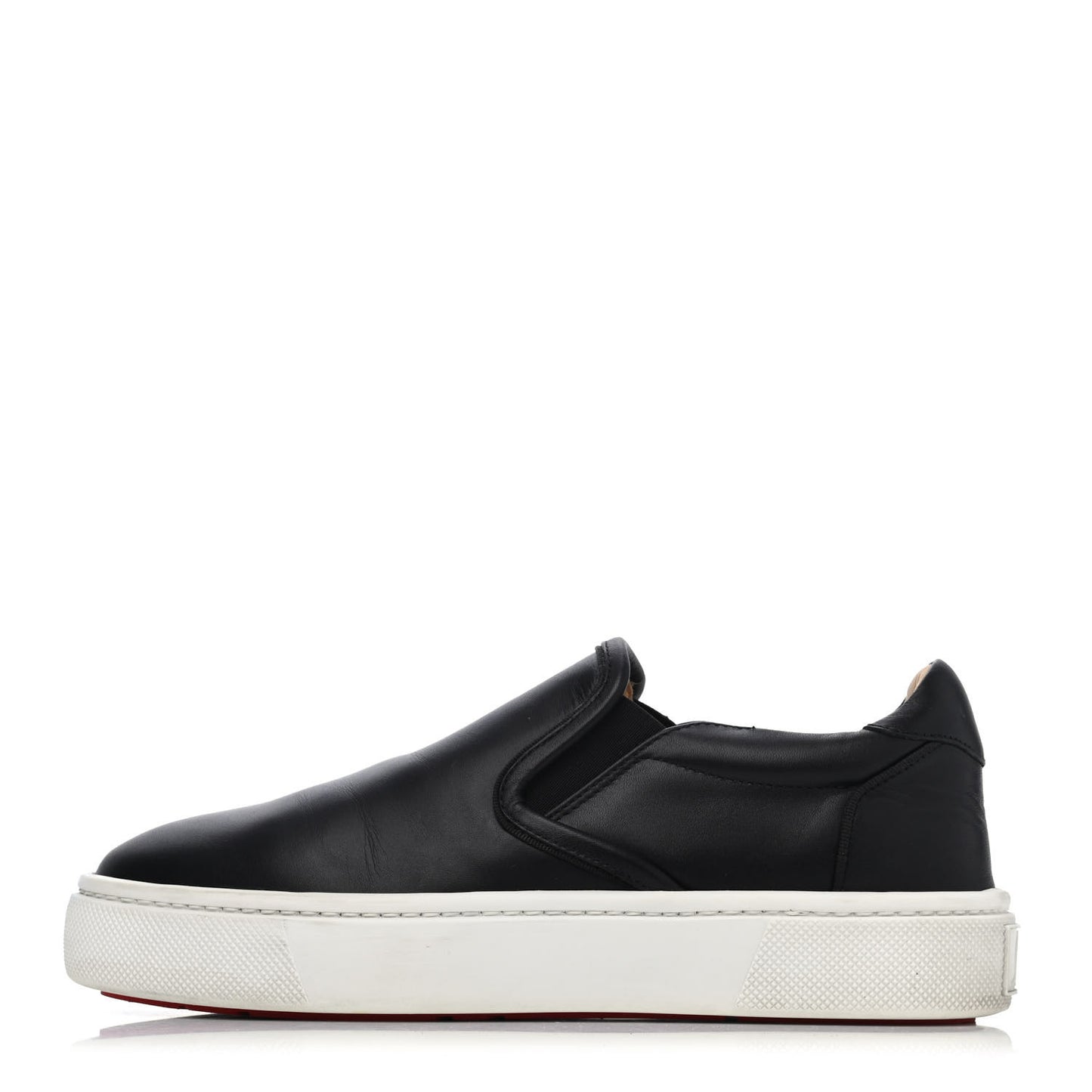Calfskin Womens Masteral Platform Slip On Sneakers 37 Black