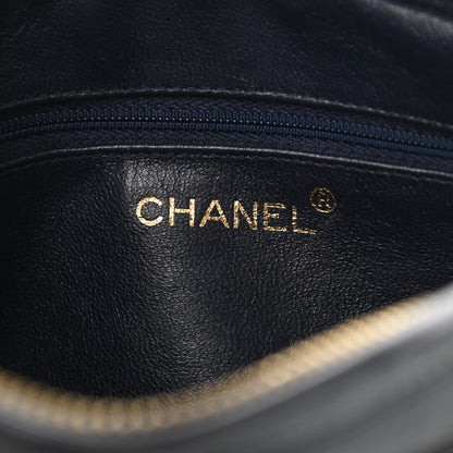 Chanel Lambskin Quilted CC Tassel Camera Case Navy 6 of 15