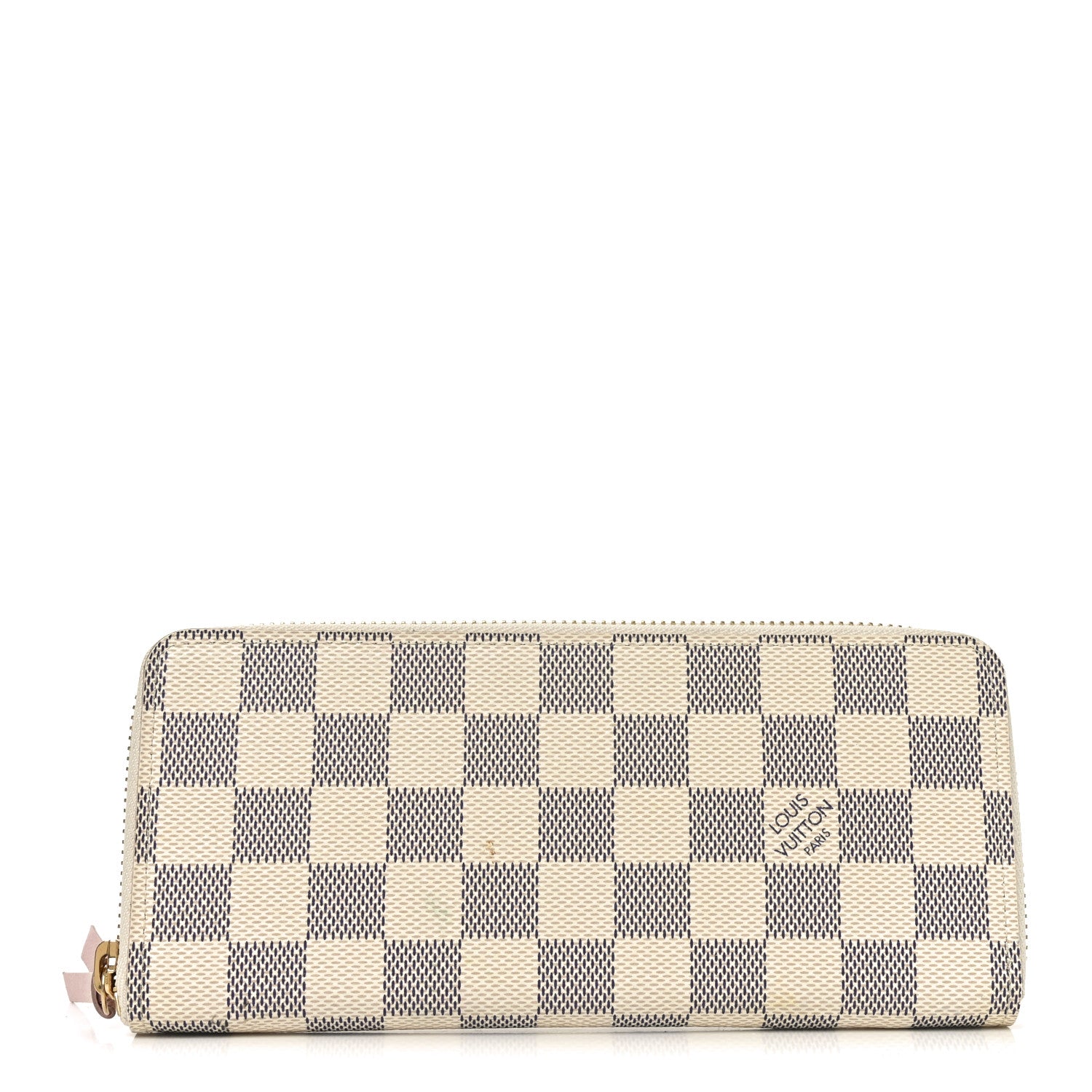 Louis Vuitton Damier Azur Clemence Wallet Rose Ballerine 1 of 6