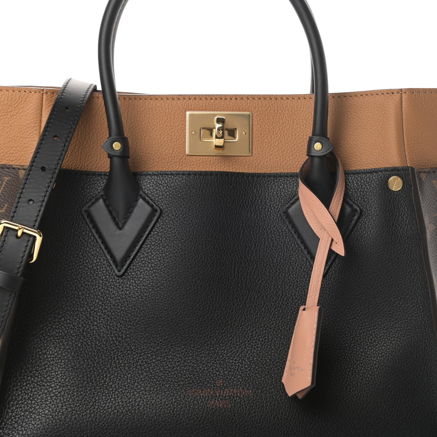 Louis Vuitton Calfskin Monogram On My Side Black 9 of 12