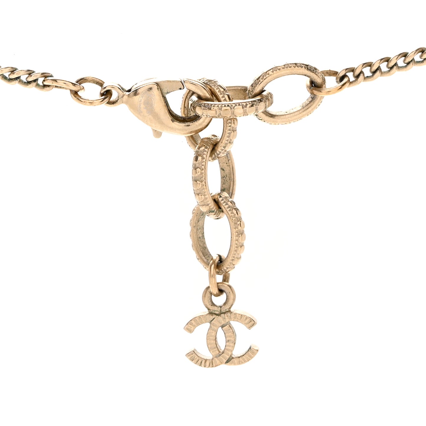 Pearl CC Star Necklace Gold