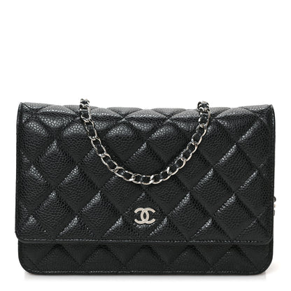 Chanel Caviar Quilted Wallet on Chain WOC Black 1 of 9