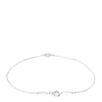 Tiffany Sterling Silver Aquamarine Elsa Peretti Color By The Yard Bracelet 2 of 3