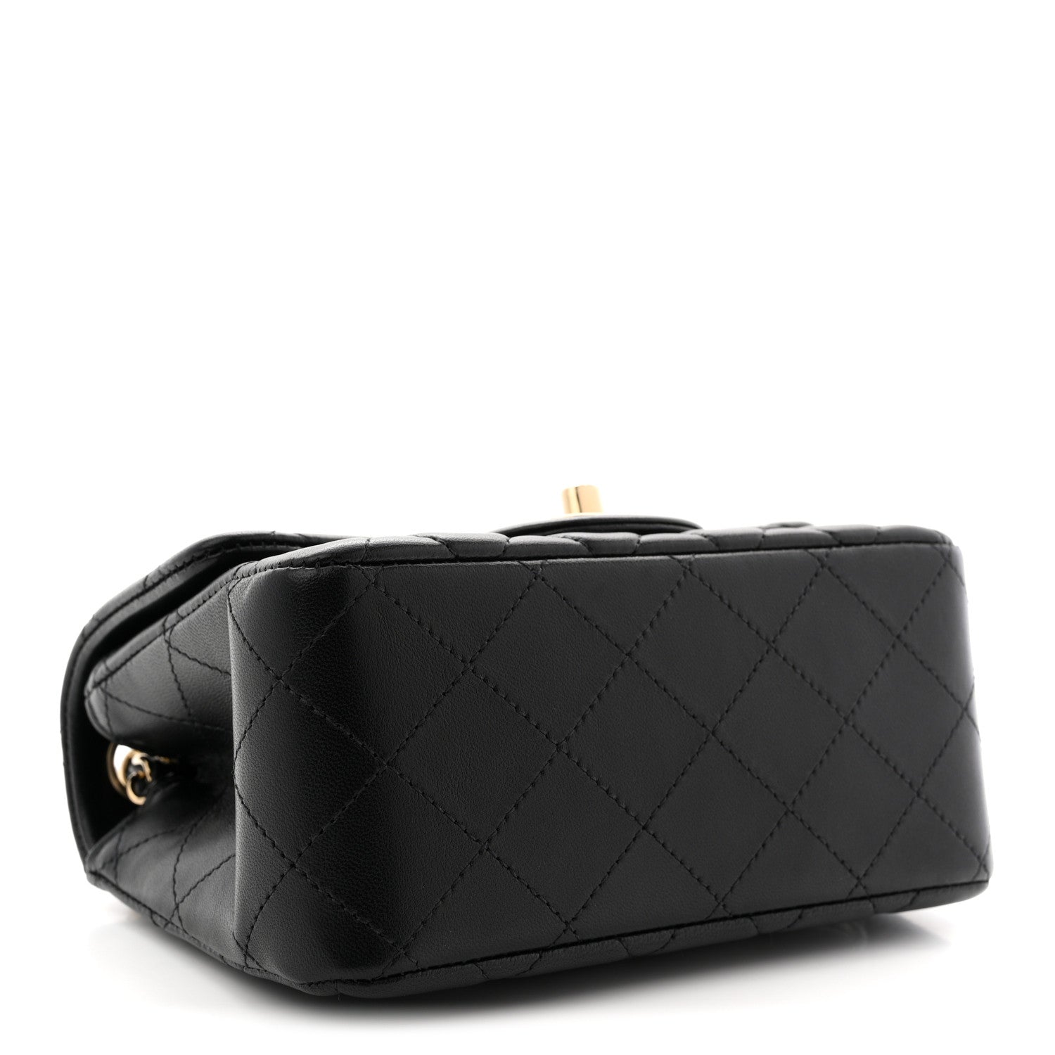 Chanel Lambskin Quilted Mini Square Flap Black 4 of 11