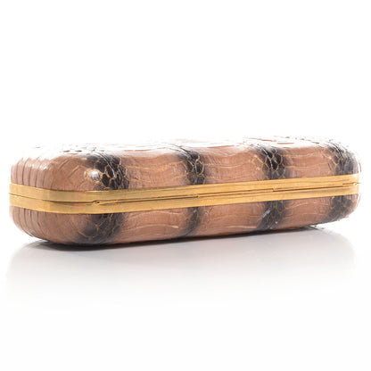 Alexander McQueen Cobra Twin Skull Box Clutch Blush Black 4 of 7