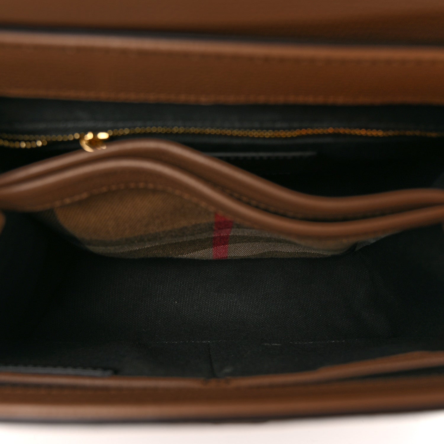 Burberry Derby Calfskin House Check Small Camberley Dark Sand 5 of 9