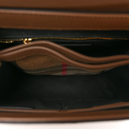 Burberry Derby Calfskin House Check Small Camberley Dark Sand 5 of 9