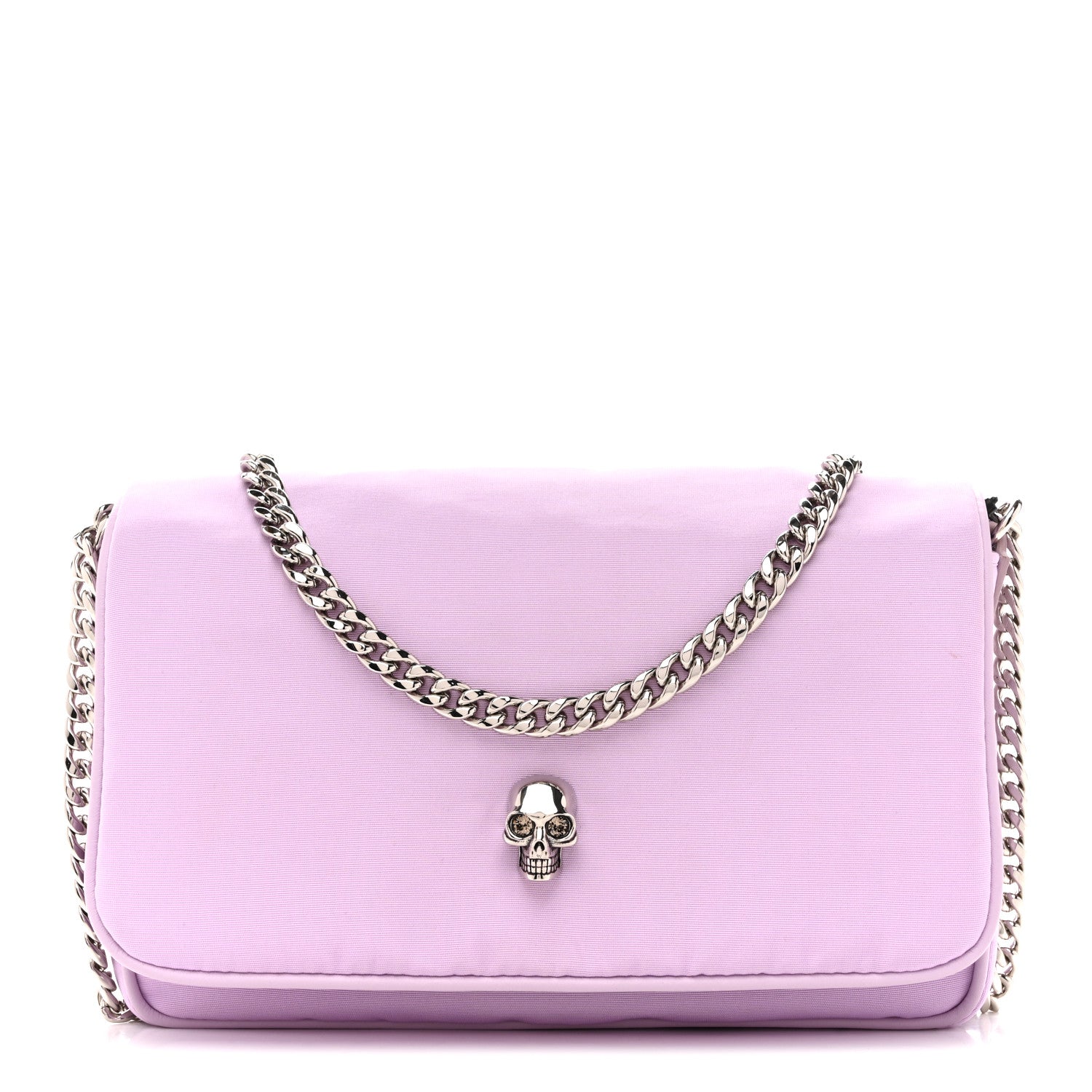 Alexander McQueen Nylon Skull Camera Crossbody Bag Lilac 1 of 12
