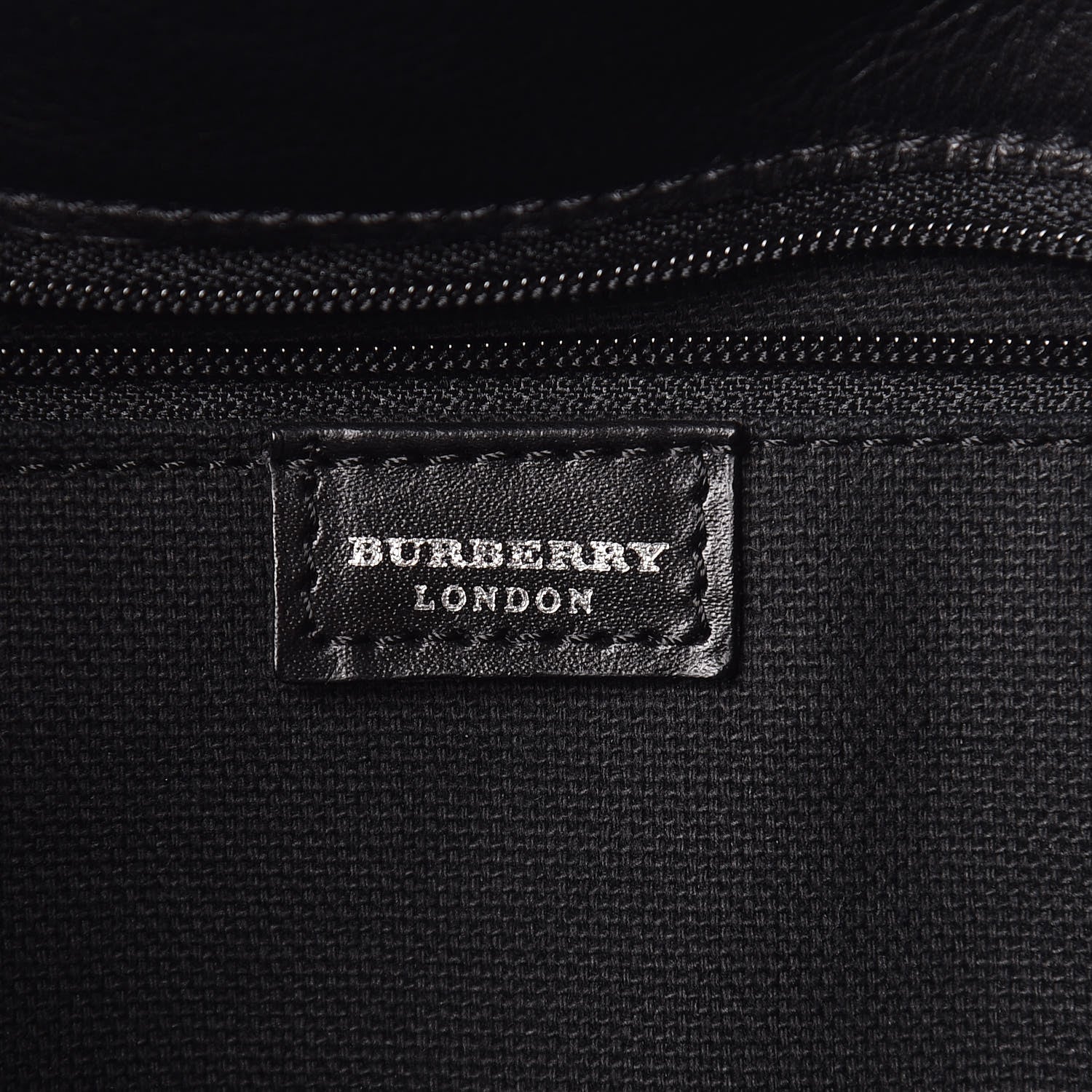 Burberry Smooth Calfskin Haymarket Check Horn Shoulder Bag Black 8 of 9
