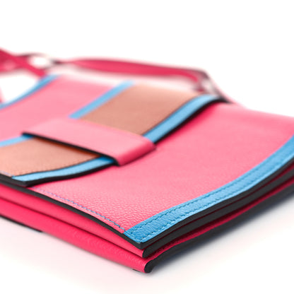 Hermes Evercolor H Passant Clutch Rose Mexico Cuivre Bleu Frida 9 of 10