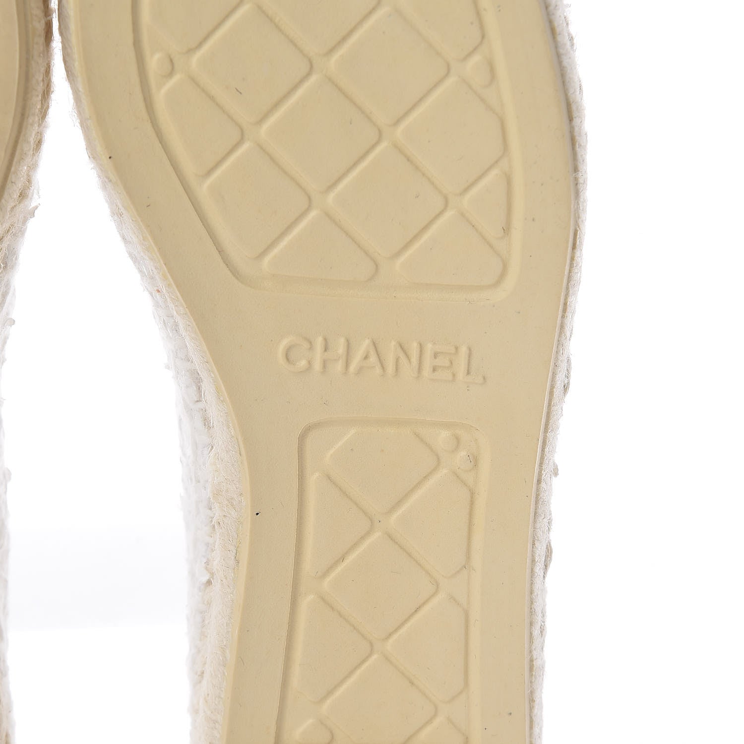 Chanel Tweed Patent CC Espadrilles 36 White 6 of 10