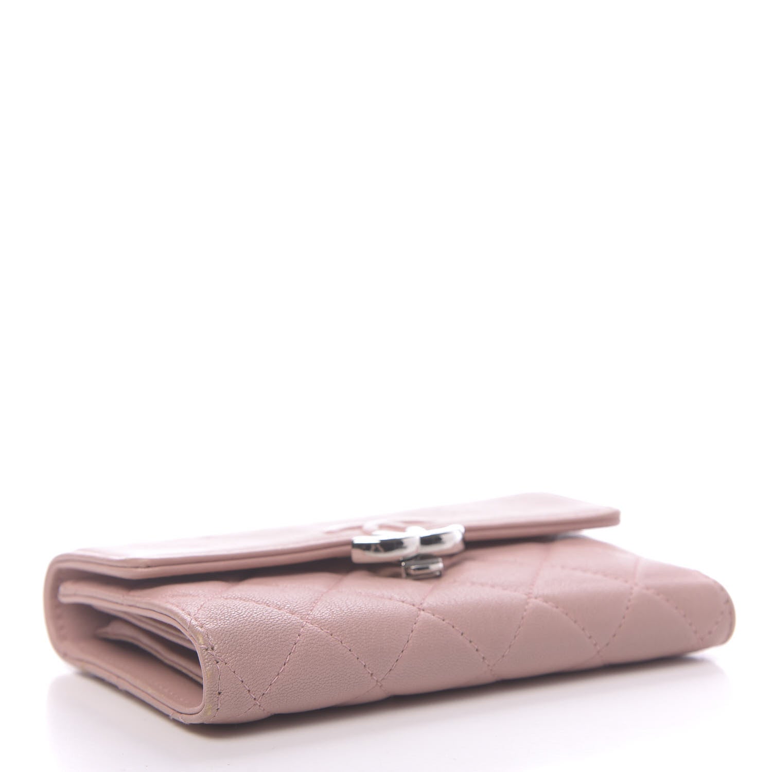 Chanel Lambskin Quilted CC Box Flap Wallet Light Pink 4 of 16