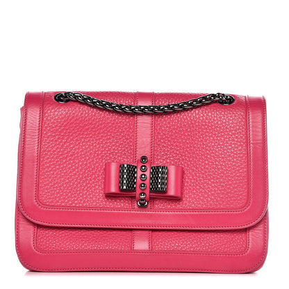Christian Louboutin Grained Calfskin Sweet Charity Shoulder Bag Pink 1 of 9
