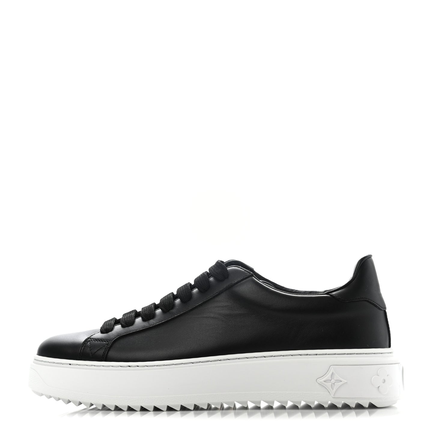 Calfskin Time Out Sneakers 39.5 Black