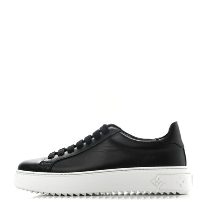Louis Vuitton Calfskin Time Out Sneakers 39.5 Black 1 of 9
