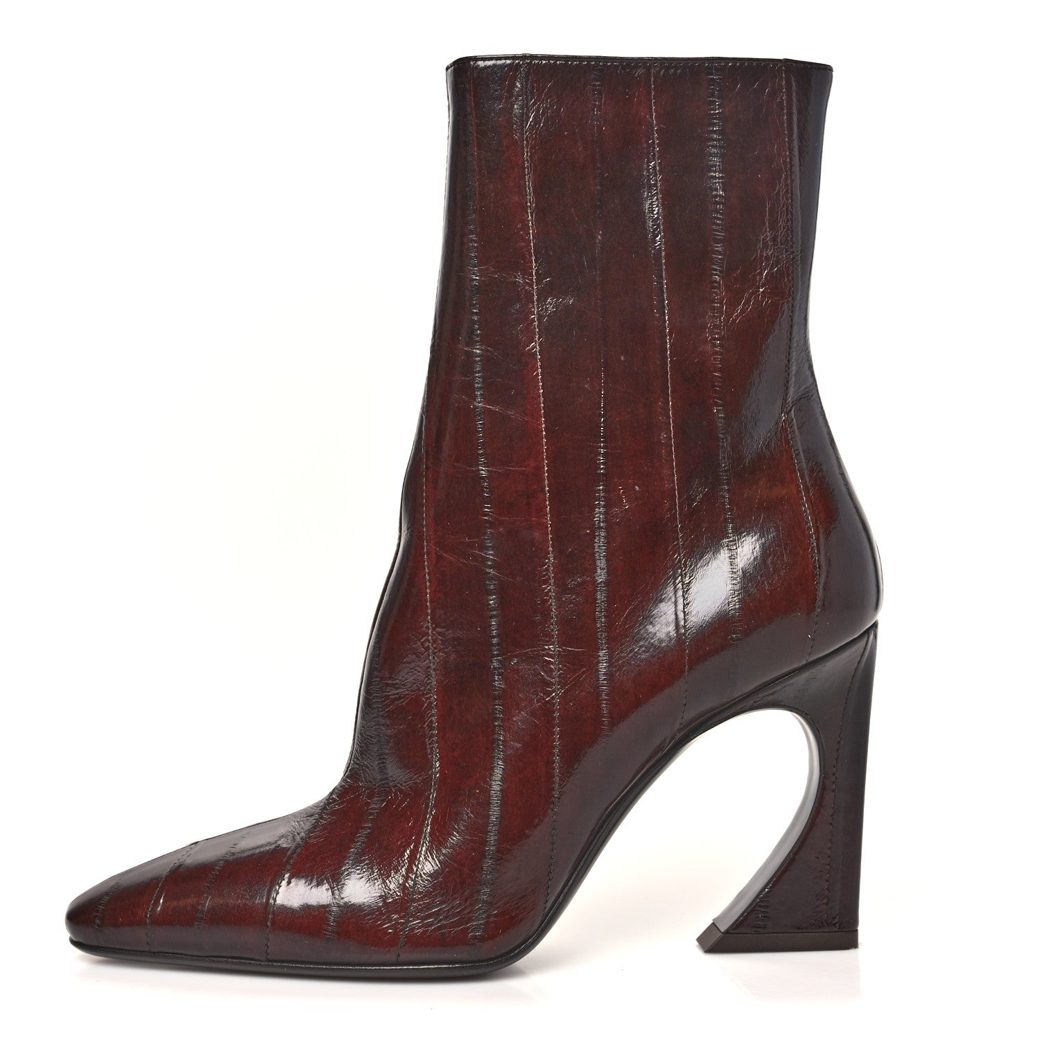 Fendi Hagfish Arco Ankle Boots 37.5 Brown 1 of 9