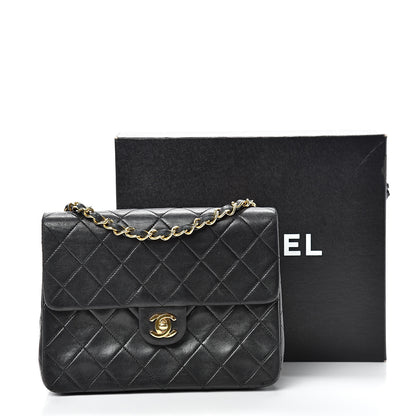 Chanel Lambskin Quilted Mini Square Flap Black 19 of 19