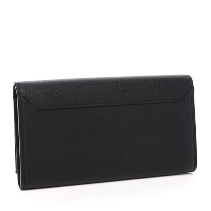 Louis Vuitton Calfskin Lockme II Wallet Black 3 of 10
