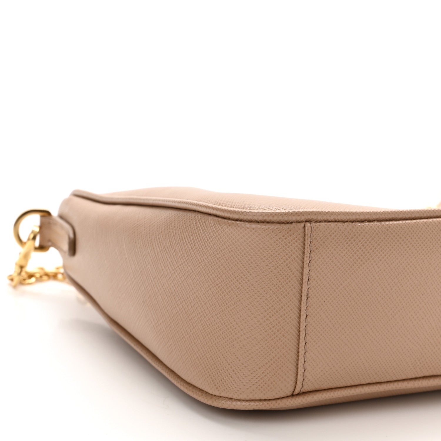 Prada Saffiano Re-Edition 2005 Shoulder Bag Cammeo Beige 10 of 12