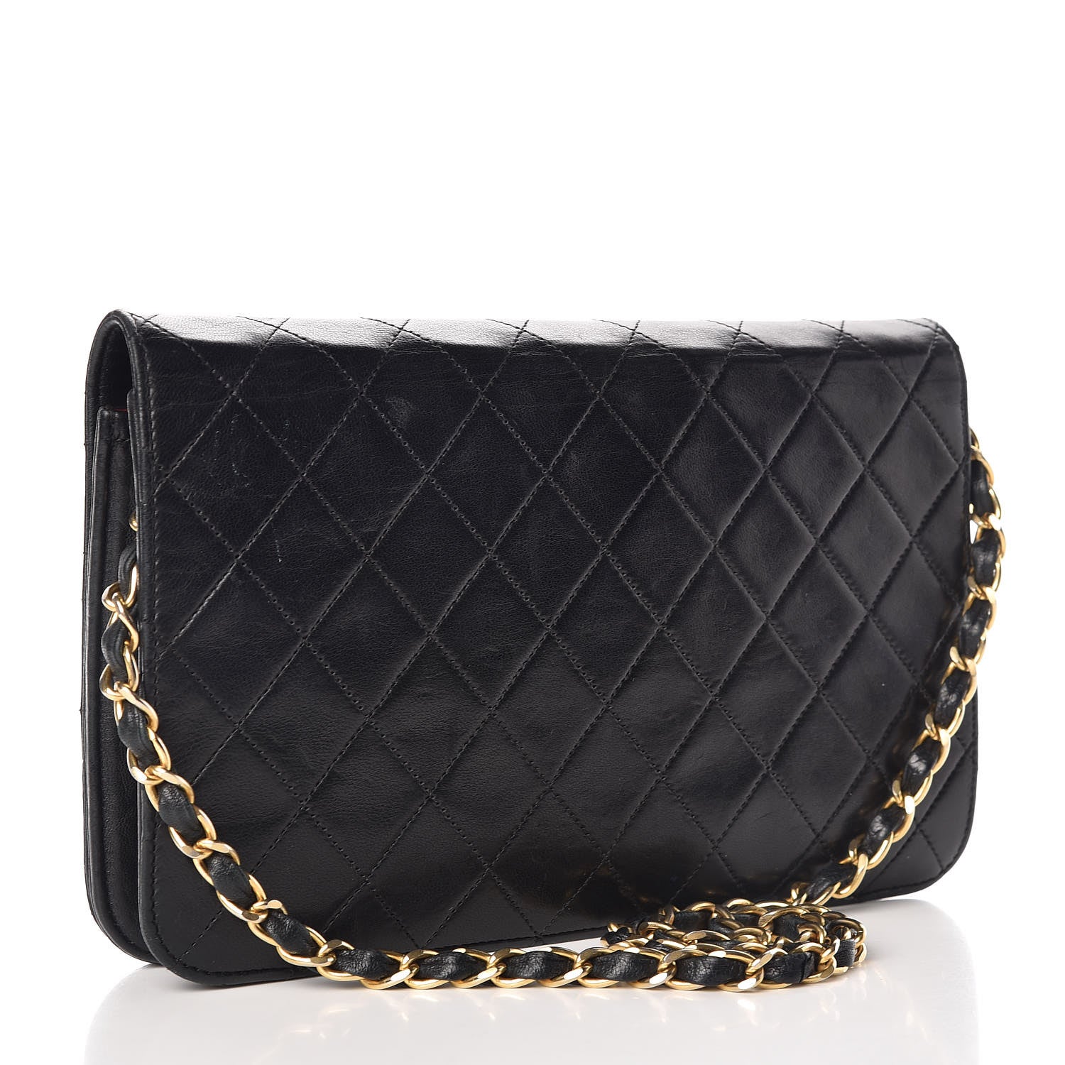 Chanel Lambskin Quilted Small Single Flap Black 3 of 12
