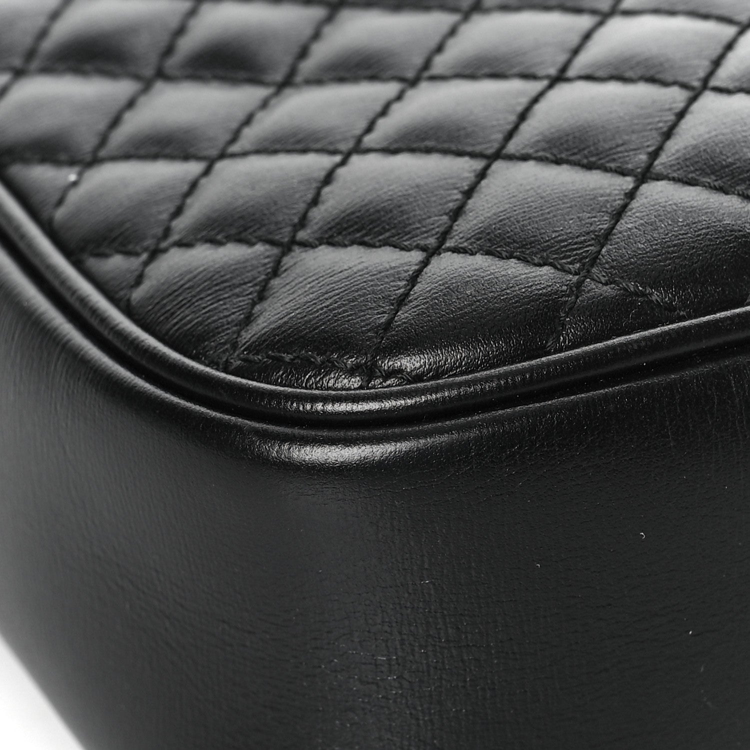 Gucci Calfskin Web Trapuntata Small GG Shoulder Bag Black 8 of 9