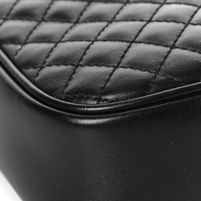 Gucci Calfskin Web Trapuntata Small GG Shoulder Bag Black 8 of 9