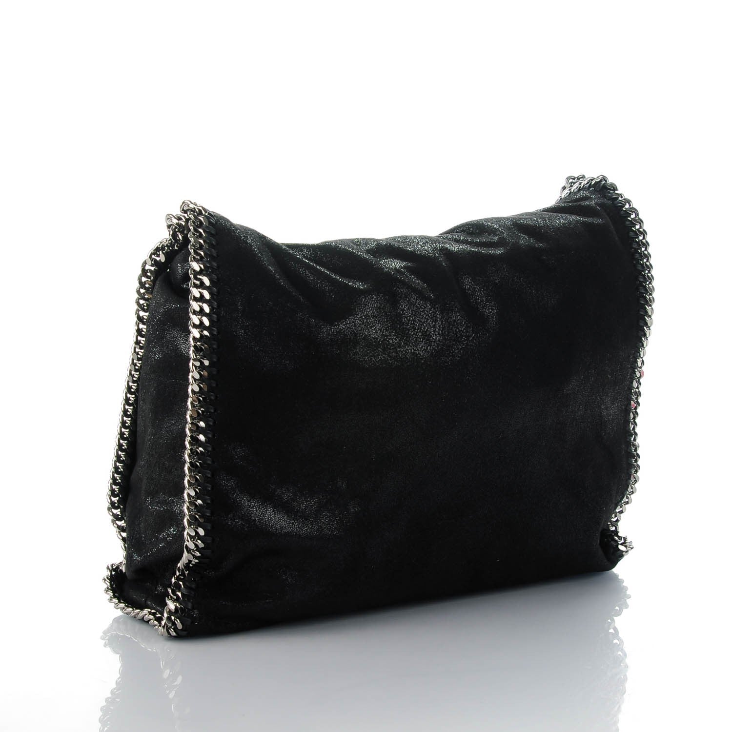 Stella McCartney Shaggy Deer Big Falabella Tote Black 7 of 13